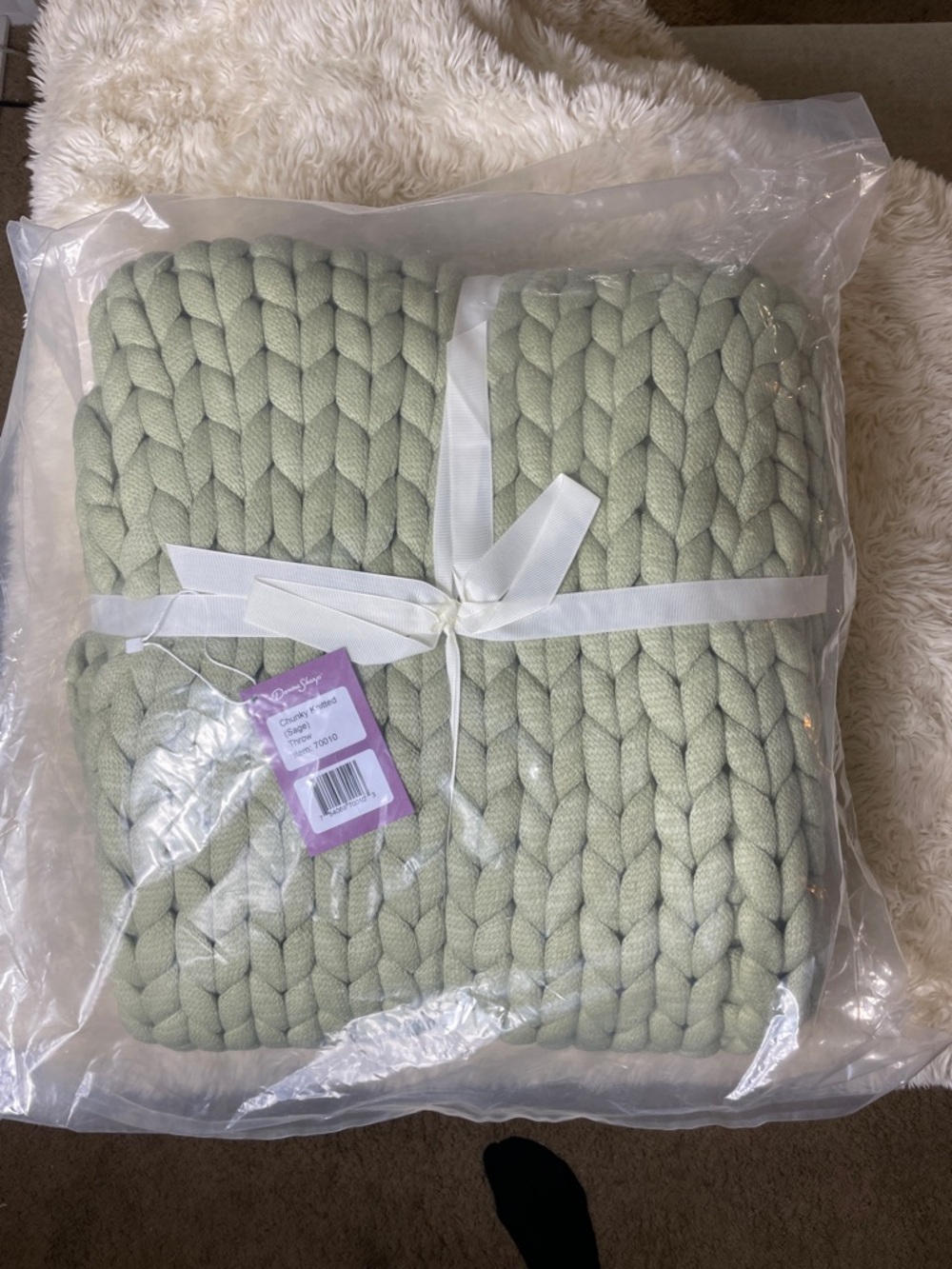 Donna sharp throw blanket in mint green nwt